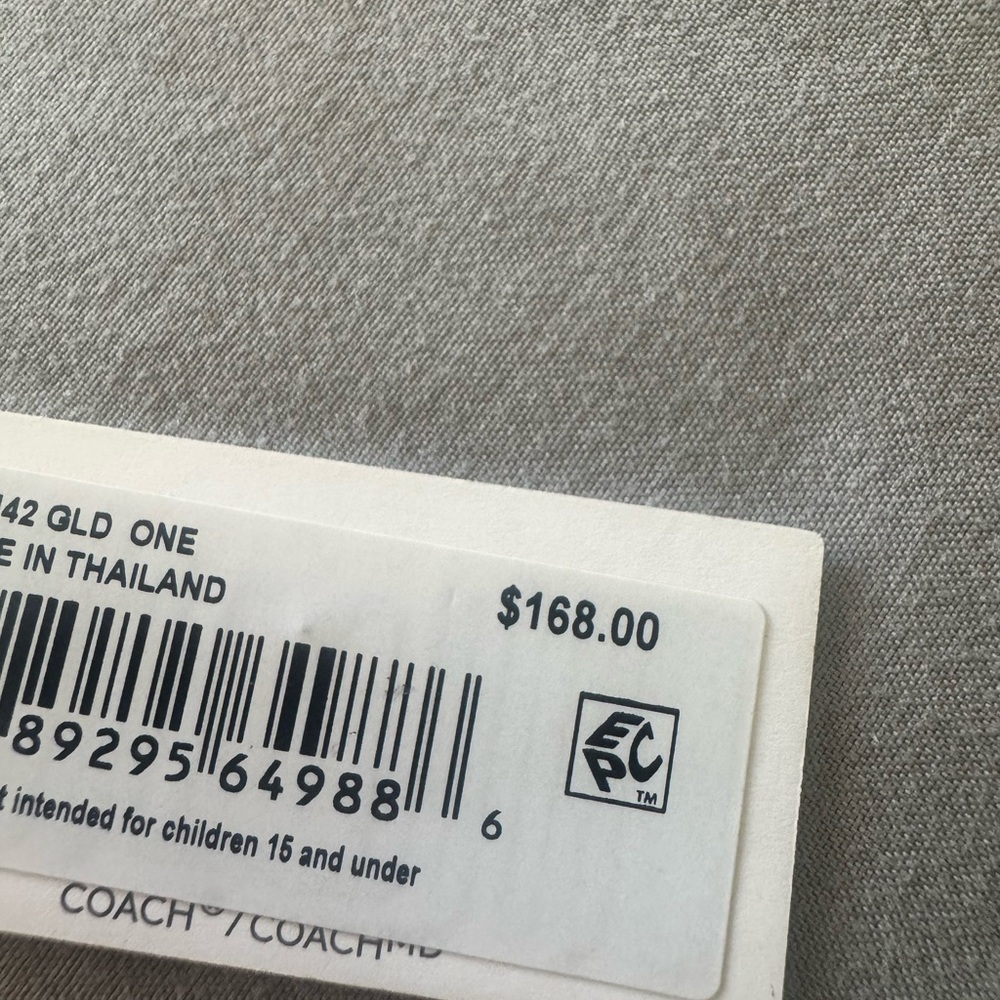 Coach Gold Script Necklace - Picture 3 of 3